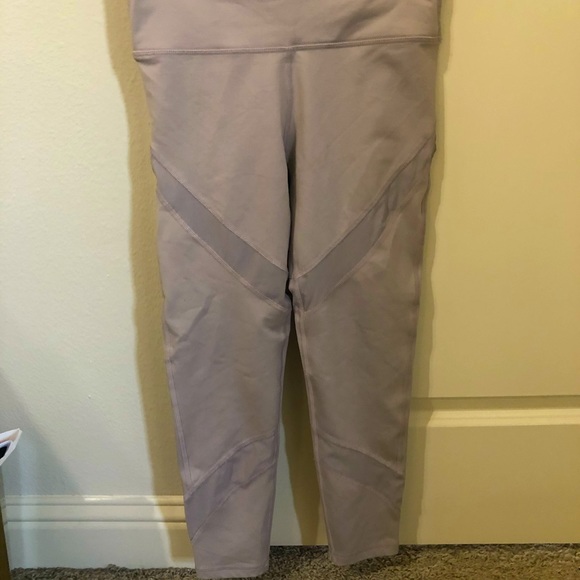 aerie Pants - Aerie Leggings- Nude with mesh detail